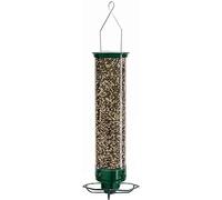 Mangeoires à oiseaux anti-écureuils pour l'extérieur, mangeoire à oiseaux rotative en métal, mangeoires à oiseaux suspendues pour l'extérieur et l'extérieur, capacité de 2,3 kg