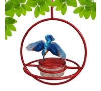 Mangeoires à oiseaux | Avec anneau léger et perchoir,Mangeoire à oiseaux suspendue d'extérieur - Pour écureuils Cince Fringuets De Fenêtre Arbre Jardin Cour Ferme Terrasse