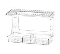 Mangeoires à oiseaux de fenêtre pour observation - Boîte de visualisation de fenêtre | Plateau de nourriture à ventouse étanche transparent pour décoration extérieure maman, papa, enfants