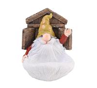 Mangeoires à oiseaux d'extérieur, mangeoire à oiseaux sauvages - Mangeoire à oiseaux sauvages en résine,Mangeoire à oiseaux à l'épreuve des écureuils, mangeoire à colibri gnome pour