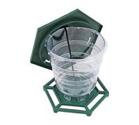Mangeoires à oiseaux d'extérieur - Résistant aux intempéries - Station de service lourd pour jardin, patio et terrasse - Support de balustrade suspendu pour observation des oiseaux en inv
