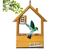 Mangeoires à oiseaux en bois pour l'extérieur, mangeoire à oiseaux dans la fenêtre, mangeoire à oiseaux à suspendre pour le travail du bois - Mangeoire coupe-vent pour colibris de jardin, mangeoires à