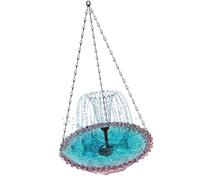 Mangeoires à oiseaux multifonctionnelles Plateau de bain avec forme florale pour espace extérieur Terrasse Mangeoire florale lumineuse Jardin Mangeoires à oiseaux d'extérieur