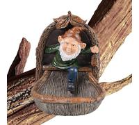 Mangeoires à oiseaux pour l'extérieur, nains d'extérieur en résine pour oiseaux sauvages | Mangeoires à oiseaux anti-écureuils, mangeoires pour nains et colibris pour balcon, jardin, bateaux