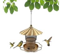 Mangeoires à Oiseaux pour l'Extérieur,Plateau De Nourriture Anti-Écureuils,Mangeoire à Oiseaux Suspendue Grande Capacité Robuste avec Toit | pour Jardin Balcon Terrasse et Observation des Chardonneret