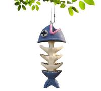 Mangeoires à oiseaux pour l'extérieur, support de nourriture de jardin en forme d'os de poisson, petite mangeoire à oiseaux, pour arbre, terrasse, balcon, pelouse, terrasse, jardin, extérieur
