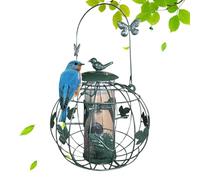 Mangeoires à oiseaux pour l'extérieur - Tube de rangement en métal | Mangeoires à oiseaux anti-écureuils - Pour observer les oiseaux en plein air, patio, pelouse, jardin, balcon, parc, porche