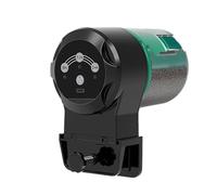 Mangeoires à poissons régulables avec minuteur automatique alimenté par piles Distributeur pour granulés Flocons Bâton Distributeur compact pour aquariums