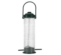 Mangeoires à pour Oiseaux Sauvages, Boules de Graisse et Nyjer, Distributeur d'aliments d'extérieur avec Support pour Boules de Graisse et