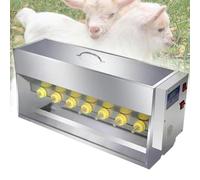 Mangeoires automatiques porcelets,mangeoire à tétons double face 10/14 entièrement automatique avec simulation sonore,mangeoire à lait à température constante for porcelets et agneaux(14 heads)