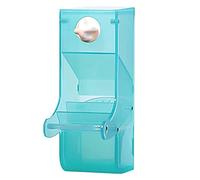 Mangeoires automatiques pour cage à oiseaux - Accessoires pour perruches, calopsittes et pinsons - Mangeoire à oiseaux pour systèmes automatiques de recherche de nourriture avec perchoir