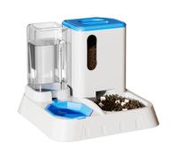 Mangeoires Automatiques pour Chats,Mangeoires Automatiques pour Chats, Distributeur automatique d'eau et de nourriture transparent, Fournitures d'alimentation antidérapantes de grande capacité Honhoha