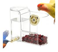Mangeoires automatiques pour oiseaux, distributeur transparent portable, bouteille d'eau en cage de 8 pouces avec clip sécurisé, récipient de grande capacité avec remplissage facile, accessoire d'exté