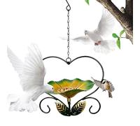 Mangeoires d'oiseaux d'extérieur | Décoration en fer durable en forme,Mangeoire à oiseaux en fonte - pour observer les pinsons et les perroquets dans le jardin, intérieur/extérieur