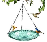 Mangeoires d'oiseaux d'extérieur, mangeoire à petits oiseaux,Bol de bain pour oiseaux suspendus - Abreuvoir à oiseaux ou mangeoire à oiseaux, abreuvoir à oiseaux en plein air, va