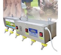 Mangeoires entièrement automatiques en acier inoxydable à température constante pour lait et eau avec simulation sonore pour porcelets et agneaux