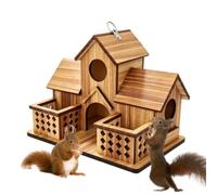 Mangeoires extérieures à écureuils Maison d'écureuil décorative en Bois à | Mangeoire Extérieure À Pinsons Pour Jardin, Cour Intérieure, Patio, Balcon, Terrasse, Parc, Porche, Deck, Arbr