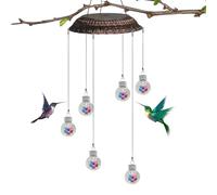 Mangeoires pour Colibris - Carillon à Vent Décoratif d'Extérieur,Nourrisseur à Oiseaux - pour Jardin, Terrasse, Balcon et Pelouse, Attraction pour la Faune Sauvage