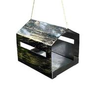 Mangeoires pour Oiseaux d'Extérieur,Distributeur de Nourriture Extérieur pour Oiseaux | Décoration Extérieure Suspendue pour Jardin - Maison De Nourrissage pour Faune À Accrocher sur