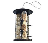 Mangeoires pour Oiseaux d'extérieur - Mangeoire Triple Tube résistant aux intempéries | Mangeoire en métal à Suspendre pour extérieur - pour Pinsons Colibris Jardin Cour Terrasse Balcon Parc Noix