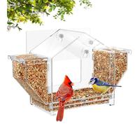 Mangeoires pour Oiseaux D'extérieur | Mangeoires pour Perroquets À Ventouse Fenêtre Claire | Grand Format pour Perruches Perroquets Calopsittes Et Autres Oiseaux De Compagnie