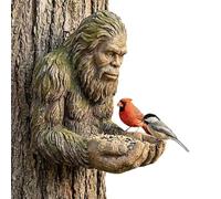 Mangeoires pour oiseaux d'extérieur sculpture de jardin avec mangeoire, art | Mangeoire pour oiseaux sauvages à placer à l'extérieur pour extérieur, jardin, terrasse et