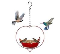 Mangeoires pour oiseaux d'extérieur | Station de nourrissage en fer en forme de cœur - Pour balcon, jardin, terrasse, observation des oiseaux | pour Jardin, Cour, Extérieur, Balcon, Paysagisme, Observ