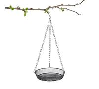 Mangeoires pour Oiseaux en Plein air, mangeoire à Oiseaux Plats - Mangeoire à Oiseaux Sauvages extérieurs,Décoration de Jardin, d'alimentation de Corbeau en Maille avec chaînes