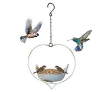 Mangeoires pour Oiseaux Sauvages Décoration Extérieure en Fer en Forme de