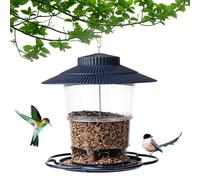 Mangeoires pour oiseaux sauvages | Mangeoire pour oiseaux sauvages résistante aux intempéries - Lanterne de jardin pour mangeoire à oiseaux de grande capacité pour oiseaux bleus et mésanges