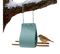 Mangeoires pour oiseaux sauvages | Plateau en silicone avec perchoirs en bois et sangle réglable,Mangeoire à oiseaux en silicone,Pour décoration de jardin, observation de la faune depuis la fenêtre, t