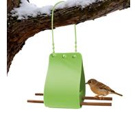 Mangeoires pour Oiseaux Sauvages,Plateau en Silicone avec perchoirs en Bois et Sangle réglable - Petite mangeoire à Oiseaux | pour décoration de Jardin et l'observation de Faune Depuis la fenêtre
