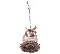 Mangeoires pour oiseaux sauvages - Station d'alimentation de jardin en métal vintage à l'épreuve des écureuils | Mignon pour oiseaux de grande capacité en forme de | pour pinson, oiseau