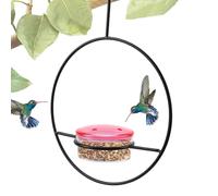 Mangeoires pour oiseaux sauvages - Support pour colibris 15 x 15 x 0,35 cm | Support de perchoir à oiseaux en fer | Cintre décoratif | Anti-fourmis et abeilles | Accessoire de faune extérieure, jardin