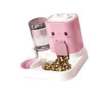 Mangeoires Programmables Pour Animaux De Compagnie 2 En 1 Minuterie Pour Bol D'eau Et De Nourriture Conception Anti-déversement Mangeoires En Plastique Sans Danger Pour Les Petits Chats De Maison