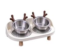 Mangeoires surélevées pour chiens - Gamelles d'eau et de nourriture | Mangeoire pour animaux de compagnie - Configuration de repas surélevée pour chiens | Support à double bol pour accès à la