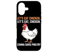 Mangeons du Poulet. Mangeons, Poulet. La Virgule Sauve Coque pour iPhone 17