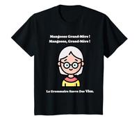 Mangeons Grand-Mère Humour Grammaire Française T-Shirt
