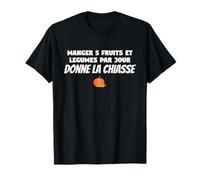 Manger 5 fruits et légumes Idée cadeau vegan pour végétarien T-Shirt