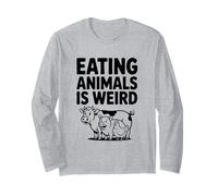 Manger des Animaux est Bizarre Humour végétarien drôle Manche Longue