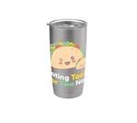 Manger des tacos pour deux maintenant une maman enceinte attend un bébé Gobelet isotherme en acier inoxydable double paroi