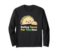 Manger des Tacos pour Deux Maintenant Une Maman Enceinte Attend Un bébé Manche Longue