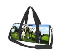 Manger des Vaches dans Les pâturages d'été, Sac de Voyage de Grande capacité, Sac à Main Rond, Sac de Voyage de Sport, fourre-Tout, Sac de Fitness