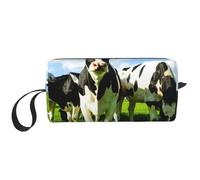 Manger des Vaches dans Les pâturages d'été, Trousse de Maquillage Trousse à cosmétiques Trousse de Toilette de Voyage Portable Pochette de Maquillage