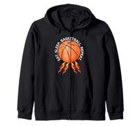 Manger, Dormir, Basket-Ball, répétition, Dessin animé, Joueur de Baseball Sweat à Capuche