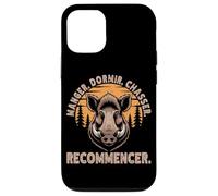 Manger Dormir Chasser Le Sanglier Sauvage Hunter Hunting Coque pour iPhone 12/12 Pro