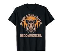 Manger Dormir Chasser Le Sanglier Sauvage Hunter Hunting T-Shirt