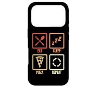 Manger Dormir Pizza Répéter Pizzaiolo Cuisine Italienne Coque pour iPhone 17 Pro