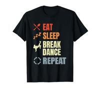 Manger Dormir Rompre Danser Répéter Danser T-Shirt Graphique avec Valeur