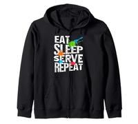 Manger Dormir Servir Répéter Vie Militaire Fière Sweat à Capuche